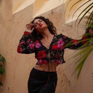 Rat & Boa libertine floral tie blouse